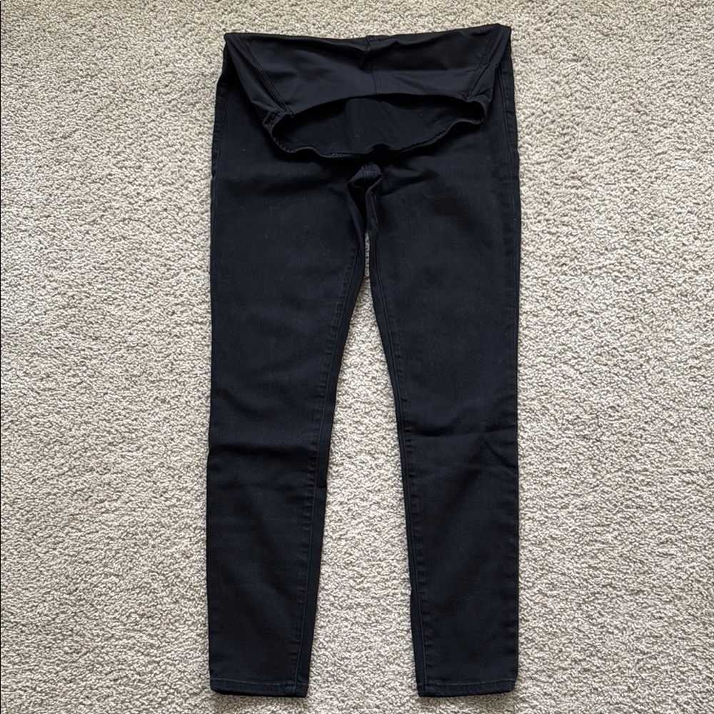 Madewell Black Maternity Skinny Jeans (Size: 27)